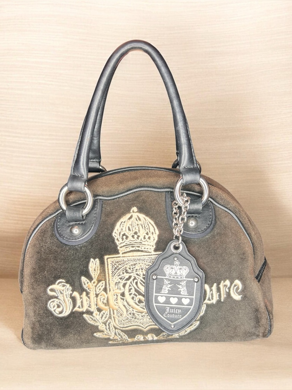 Vintage Y2K Juicy Couture Velour Bowler Bag